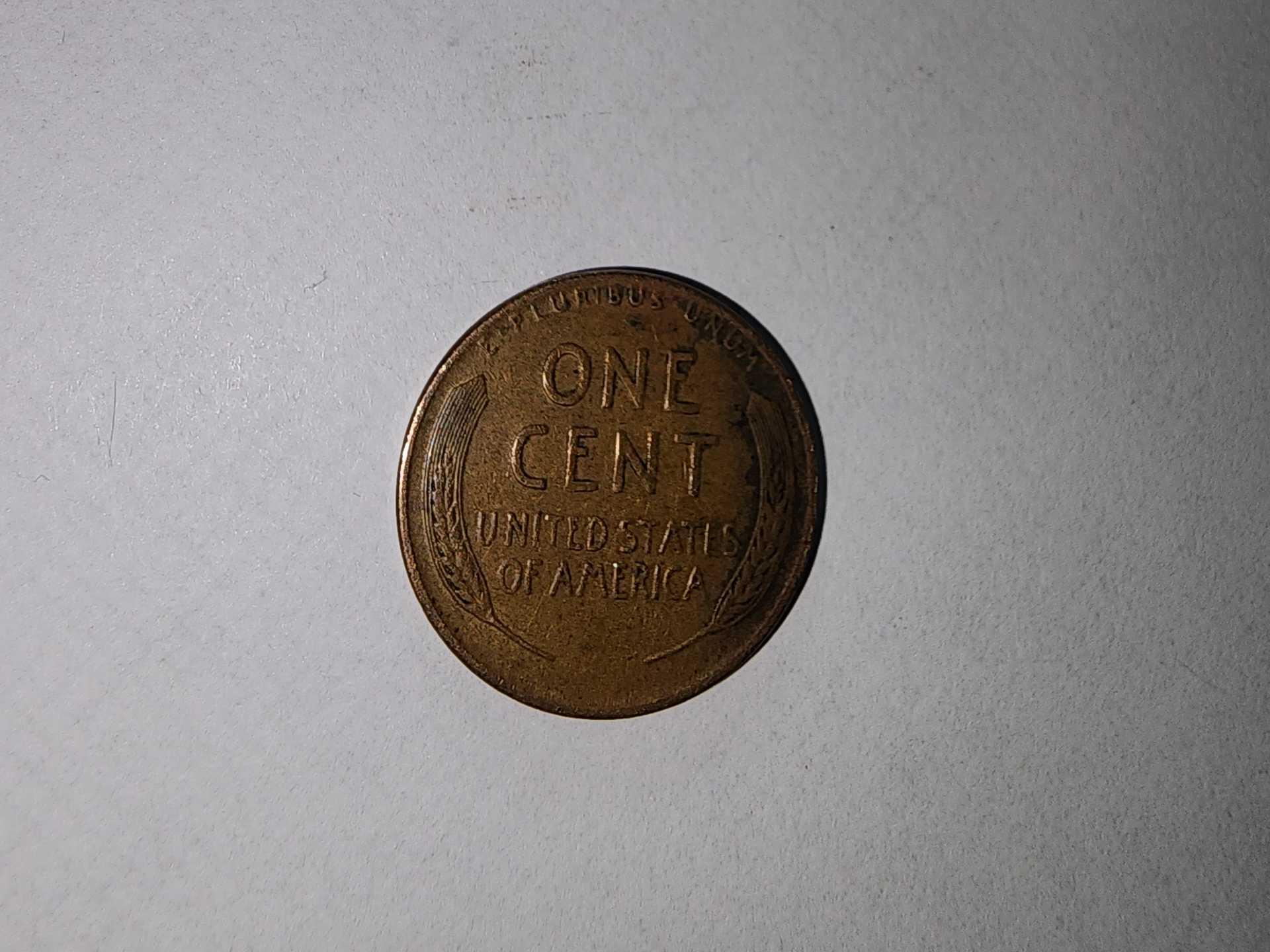 Authentic 1945 Wheat 1-Cent Penny No Markings - Image 5
