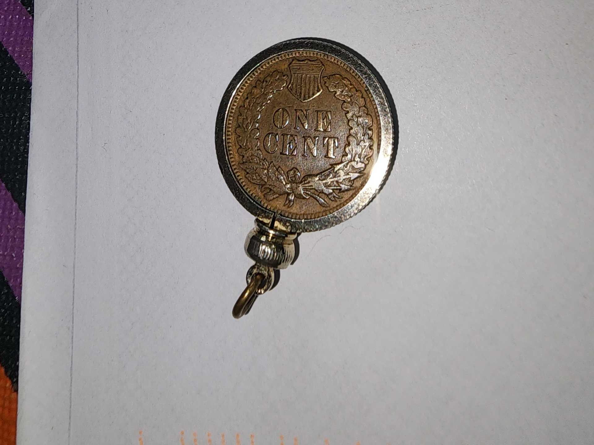 GOOD CONDITION 1907 Indianhead Copper Penny Authentic - Image 5