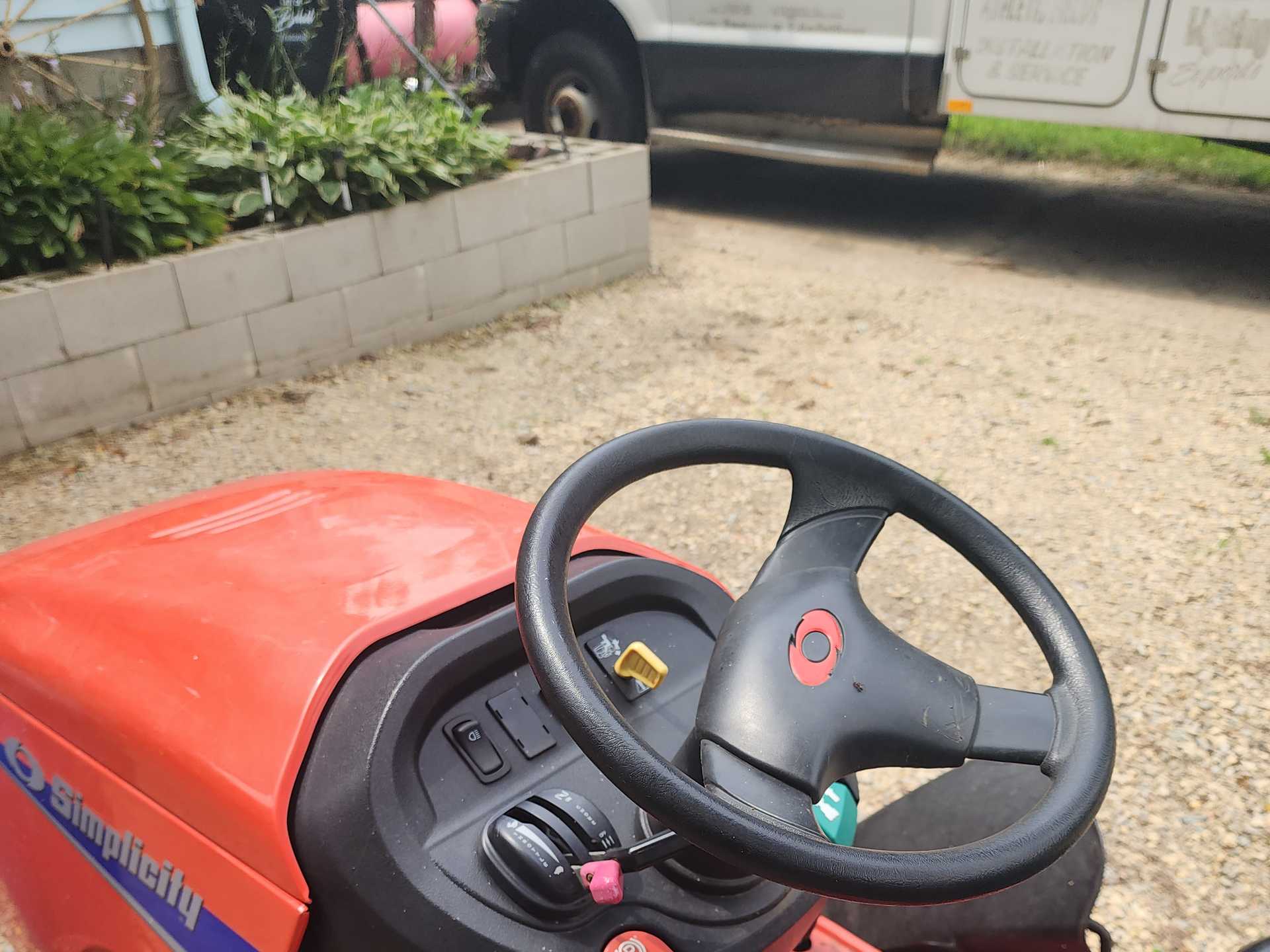 Basic Riding Lawn Mower With Wagon + Plow - Image 4
