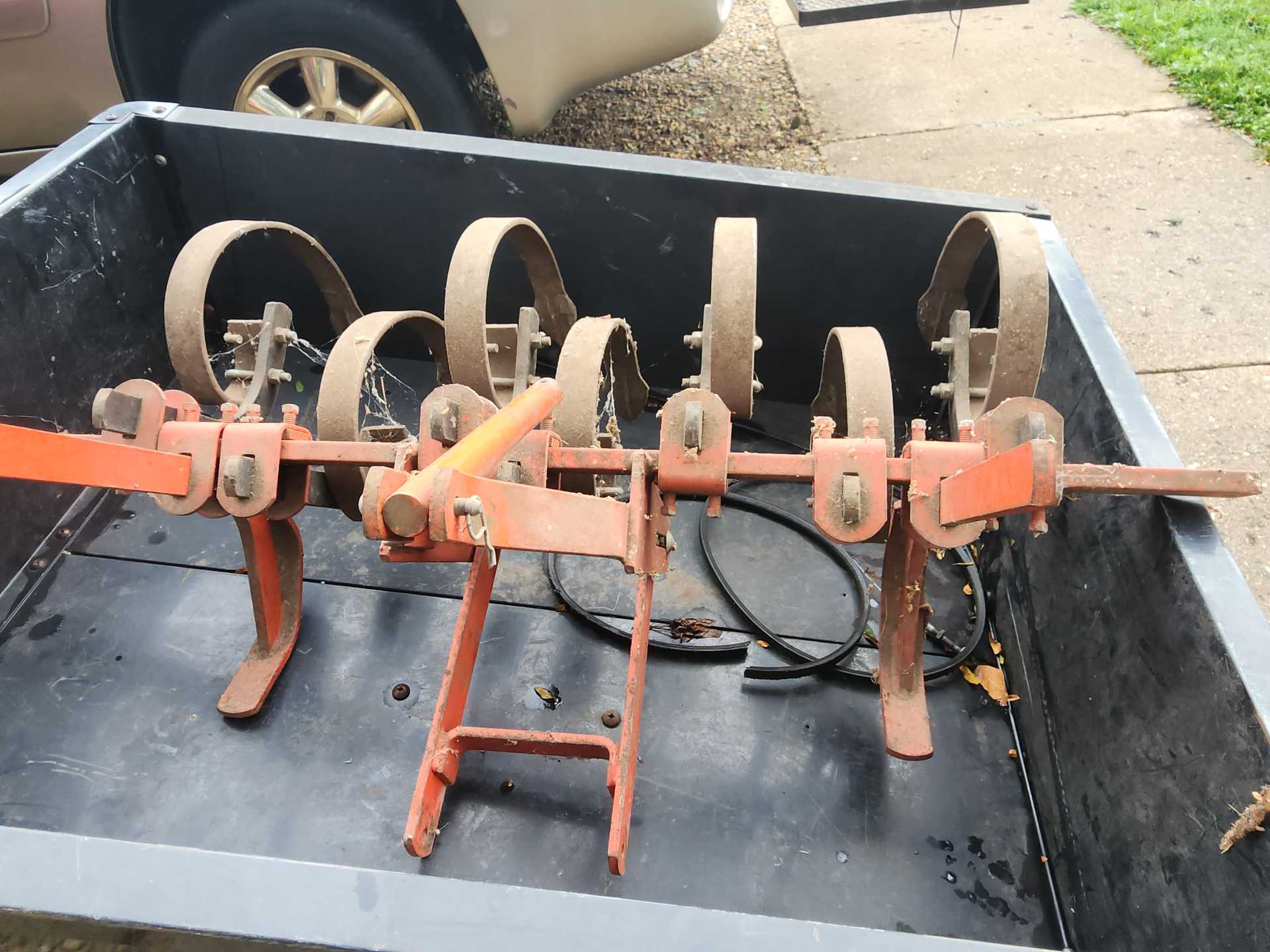 Basic Riding Lawn Mower With Wagon + Plow - Image 7