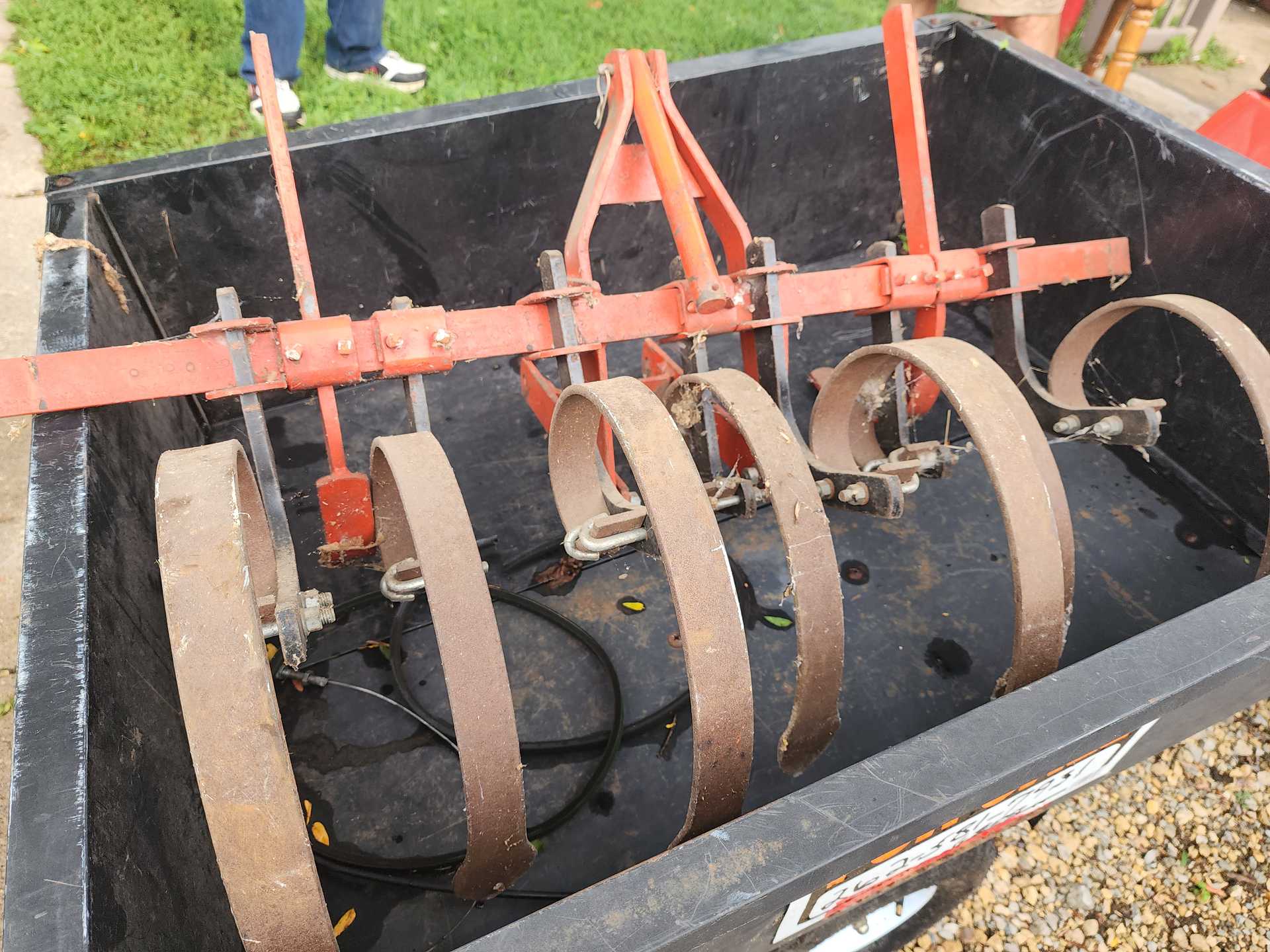 Basic Riding Lawn Mower With Wagon + Plow - Image 5