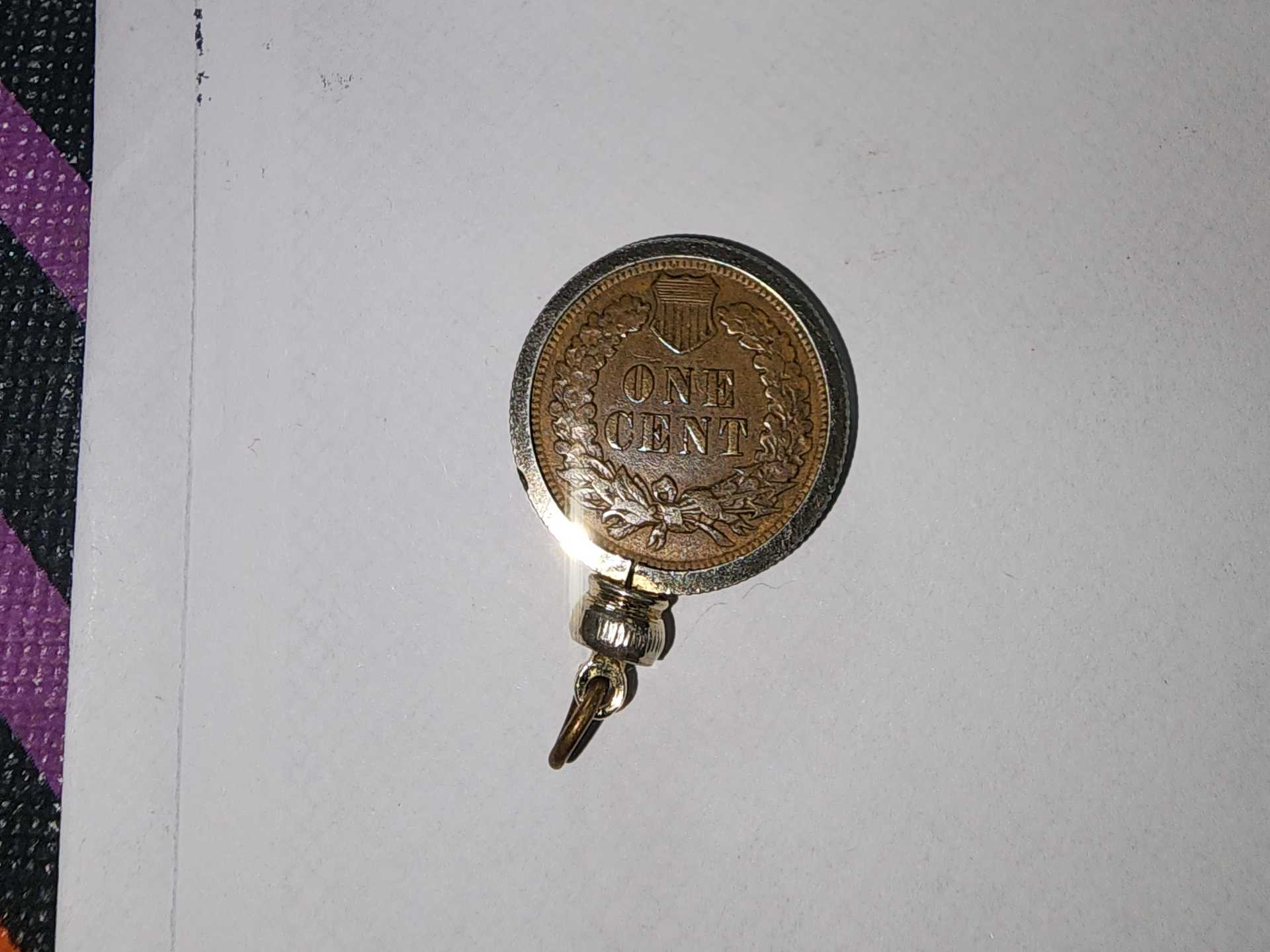 GOOD CONDITION 1907 Indianhead Copper Penny Authentic - Image 4