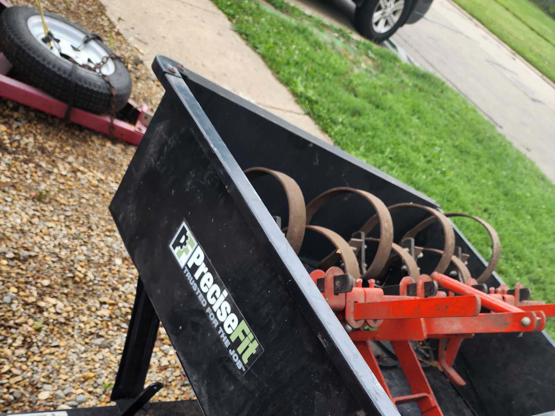Basic Riding Lawn Mower With Wagon + Plow - Image 11