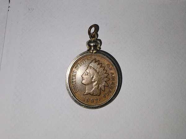 GOOD CONDITION 1907 Indianhead Copper Penny Authentic